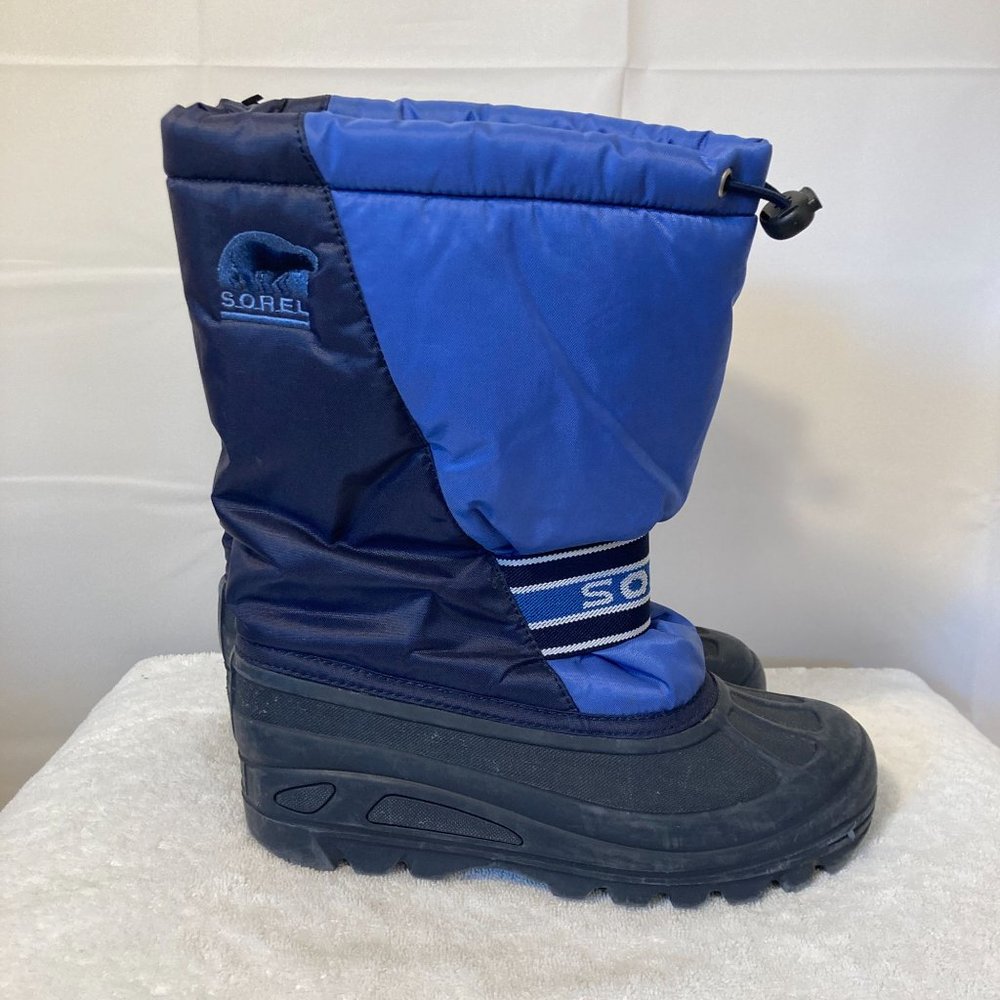 SOREL Unisex Youth 5 Blue Cub II Water Resistance Insulated Snow Winter Boots